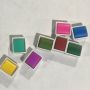 Wholesale Custom Multicolor Square Solid Pigment Watercolor Paint Set DIY Stackable Free Combination Suit