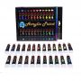 Acrylic Paint Set 24 Colors with 2 Brushes Perfect For Canvas Wood Ceramic