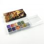Factory DIY replaceable portable square solid watercolor set for kids drawing