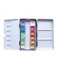 48 Colour Half Pan Metallic Pearl Pearlescent Pigments Watercolors Art Paints With Brush Pens