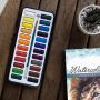 Watercolor Paint Essential set 24 Vibrant Colors Lightweight and Portable Perfect for Budding Hobbyists and Professional Artists