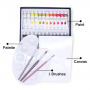 Acrylic paint set 24 colors for kids Yihuale Original factory paint brush set acrylic