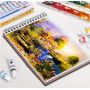 2021 Acrylic Paint Set 12 Colors 12ml and 3 Brushes Rich Pigments Non Fading Paints for Artist Hobby