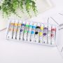 2021 9ml*12 color children gouache paint set watercolor paint set
