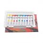 50 Colors Gouache Paint Set Portable Case with Palette for Artists Students Gouache Painting