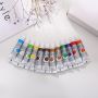 2021 Customized logo 12colors 12ml wholesale art acrylic paint set