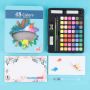 48 colors customized colorful solid water color paint set