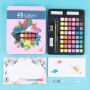 48 colors customized colorful solid water color paint set