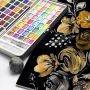 New product portable pearl solid watercolor pigment with gouache paint set of 60 colors for children