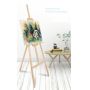 Eco-Friendly Wood Plate Holder Portable Easel Set, A-Frame More stable placement Easel