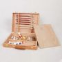 2021 Good Quality Portable Art Drawing Painting Desktop Wooden Sketch Table Paint Box, Tabletop Easel
