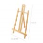 2020 new High Quality Desk Stand Mini Wood Triangle Easel advertising poster display column