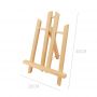 2020 new High Quality Desk Stand Mini Wood Triangle Easel advertising poster display column