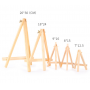 2021 New product 6.25inch mini canvas solid wood line display easel stand mini easel and canvas