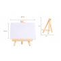 Hot selling products 21*28cm New product mini canvas solid wood line display easel stand mini easel and canvas