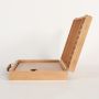 2021 Good Quality Portable Art Drawing Painting Desktop Wooden Sketch Table Paint Box, Tabletop Easel