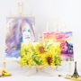 Wood Tabletop Easel Portable Artist Easel Box for Painting, Drawing & Displaying Artwork