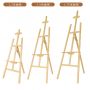 Sturdy Beechwood Adjustable Artwork Painting Drawing A-Frame Wood Easel for Student 