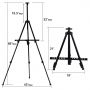 Art Aluminium Alloy Stretch Tripod Easel Decoration Display Easel Board Stand For Artist Painting