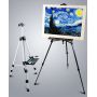 Art Aluminium Alloy Stretch Tripod Easel Decoration Display Easel Board Stand For Artist Painting