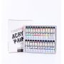 New design acrylic paint set 12ml painting brushes set artist acrylic