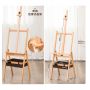Student Sturdy Beechwood Adjustable Artwork Painting Drawing A-Frame Wood Easel for Lyre Studio