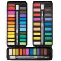 Hot Sale Solid Watercolor Paint Set With Water Pen Brush,12/18/24 Color DIY Pigment Set