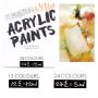 Hot Selling Amazon Professional Art Supplies High Quality 24colors Acrylic Paint Set