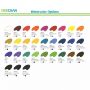 Student Quality Non-Toxic 12 ml for Canvas Painting 12 Colors Watercolour Paint Set