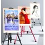 Portable Metal Art Easel For Kids Sketch Stand Display Bracket With Shelf Aluminium Alloy Foldable Tripod Easel Wholesale
