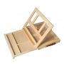 Kids Painting Natural Wooden Easel Box Foldable Tabletop Easel With Drawer