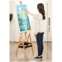 Student Sturdy Beechwood Adjustable Artwork Painting Drawing A-Frame Wood Easel for Lyre Studio