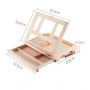 Promotional Foldable Display Stand Wood Art Painting Desktop Easel With Single Drawer