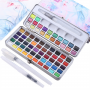 72 Colors Watercolor Pigments Set Solid Pigment Paints Portable Drawing Pigments for Beginner Art Supplies