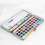 72 Colors Solid Watercolor Paint Set Contains Macaron Glitter Watercolor Set Paint Metallic Colors Aquarelle Art Supplies