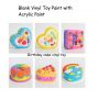 Factory Supply Professional 3ml Mini Pot Strip Acrylic Paint Set