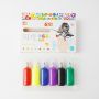 Customized 6 Color 22 ML Eco Friendly Set Package Funny Pearl Finger Painting Kit