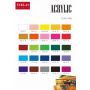 24Colors 500ml Children's Drawing Acrylic Paint Craft Smart Diy Acrylic Paint