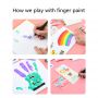 6 Color 20 ML Washable Acrylic Gouache Finger Paint Popular Kids Finger Paints