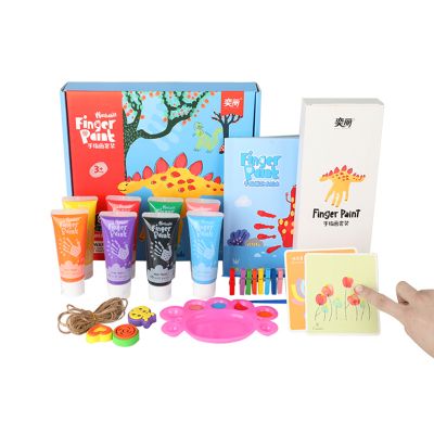 Factory Supply Hand Paint 8 Color 60 ML Washable Finger Paint Set