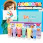 8 Color Finger Paint Set DIY Paint Set Non Toxic Paint For Kids