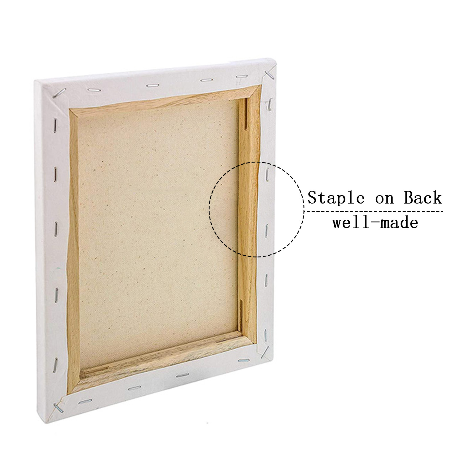 2021 Hot sale OEM hight quality 8X10'' art sets for paintings white blank large artists stretched canvas