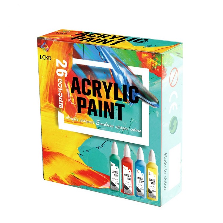 Acrylic Paint 26 Color Painting Acrylic Paint Bright Color And Environmental Protection Complete Acrylic Paint
