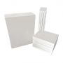 various sizes of artist painting stretched canvas