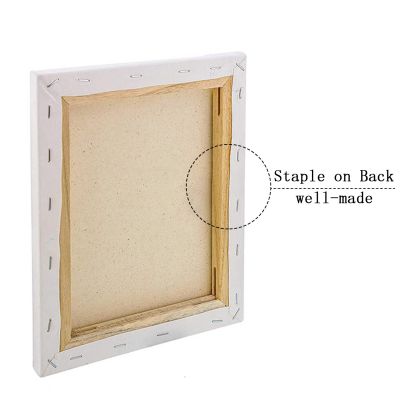 2021 Hot sale OEM hight quality 8X10'' art sets for paintings white blank large artists stretched canvas