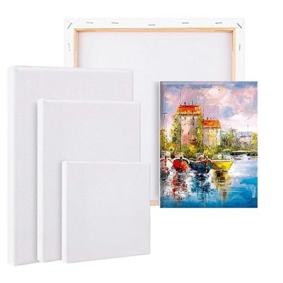  Cotton White Stretched Canvas Frame For Drawing Painting DIY Canvas Painting Supplies
