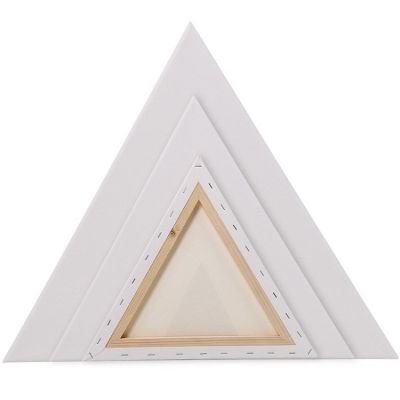 artist Triangular shape stretched canvas