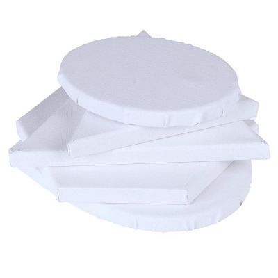 Blank White Stretched Artist Canvas For Acrylic Oil Paint