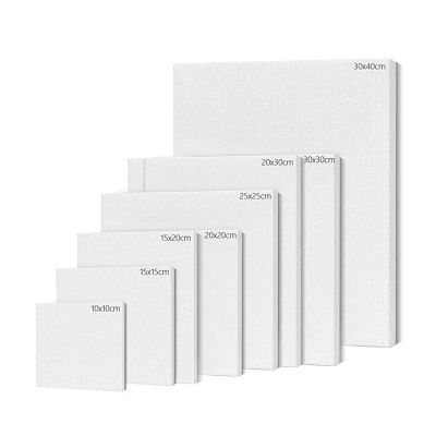 White Blank Square Canvas For Primed Oil Acrylic Painting Picture DIY Wall Photo Poster Frame Painting