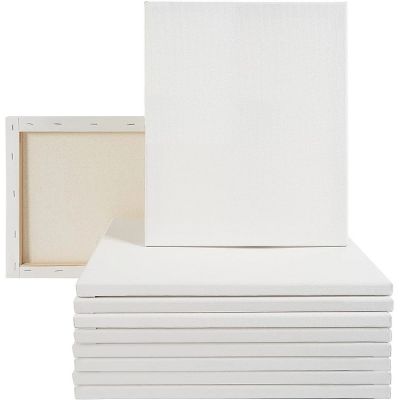 8x10 inch Stretched Canvas for Painting, 100% Cotton